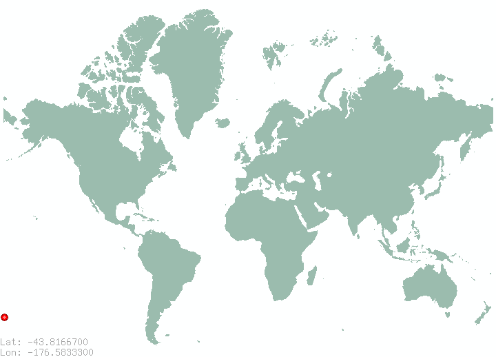 Rakautahi in world map